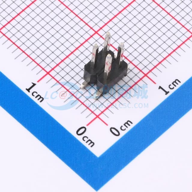 2x2P 间距:2.54mm 方针 立贴实物图