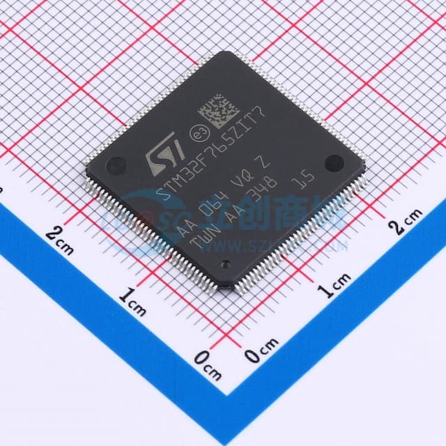 带DSP和FPU的高性能ARM Cortex-M7 MCU，具有2 MB Flash、216 MHz CPU、ART加速器、一级缓存、SDRAM和DFSDM实物图