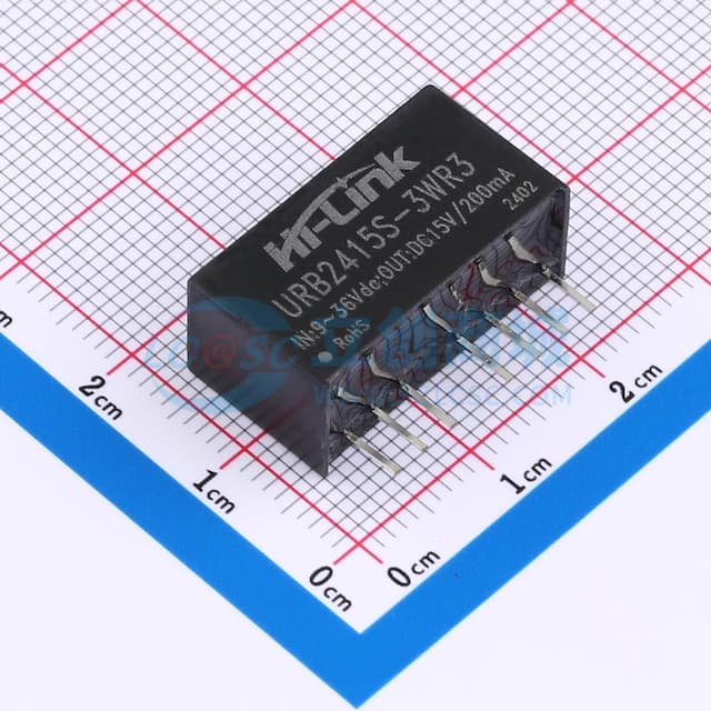 3W宽电压输入隔离稳压单路/正负双路输出DC/DC模块电源实物图