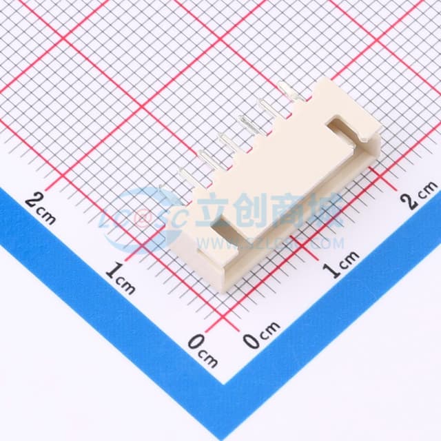 1x7P 间距:2.5mm 直插 系列:XH 【插件】实物图