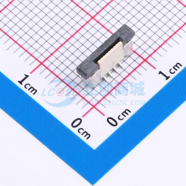 间距:0.5mm P数:8P 抽屉式 单侧触点/垂直实物图