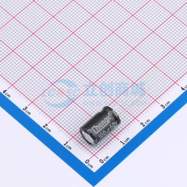 100uF ±20% 50V 【插件】实物图