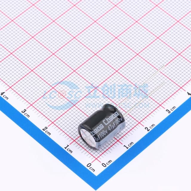 47uF ±20% 100V 【引线】实物图