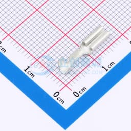 快速断开插座，适用24 - 20 AWG、.2 - .51 mm²电线，2.8 mm插片宽度，直型，黄铜，未电镀，袋包装，F型压接缩略图