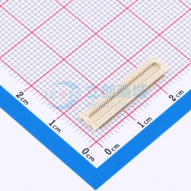PIN:80P 间距:0.5mm 立贴实物图