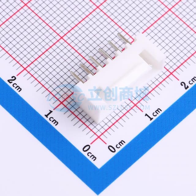 1x6P 间距:2.5mm 直插 系列:XHB 【插件】实物图