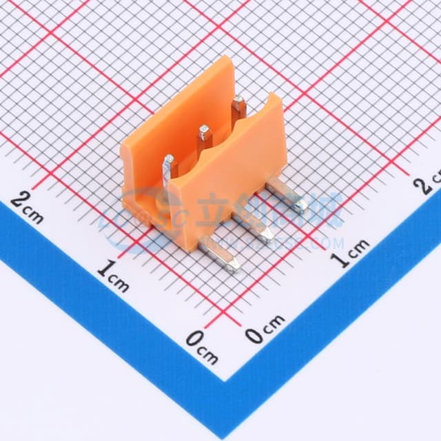 1x3P 3.96mm 排数:1 每排P数:3实物图