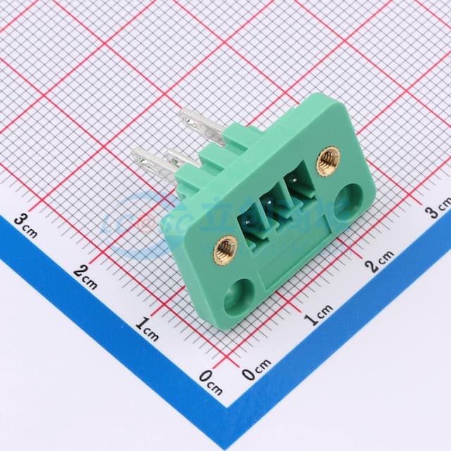 螺丝固定 1x3P 3.81mm 排数:1 每排P数:3实物图