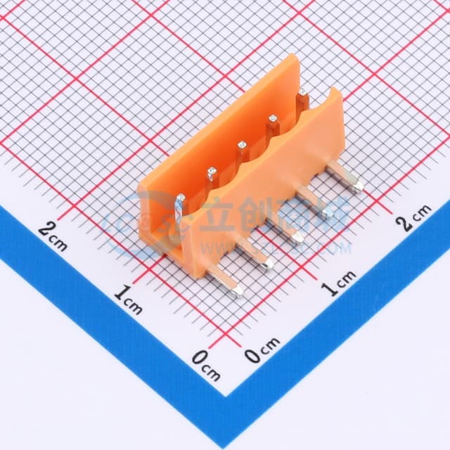 1x5P 3.96mm 排数:1 每排P数:5实物图