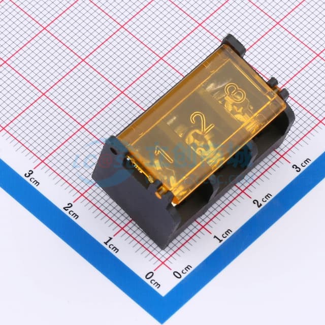 9.5mm 1x3P 直针 排数:1 每排P数:3实物图