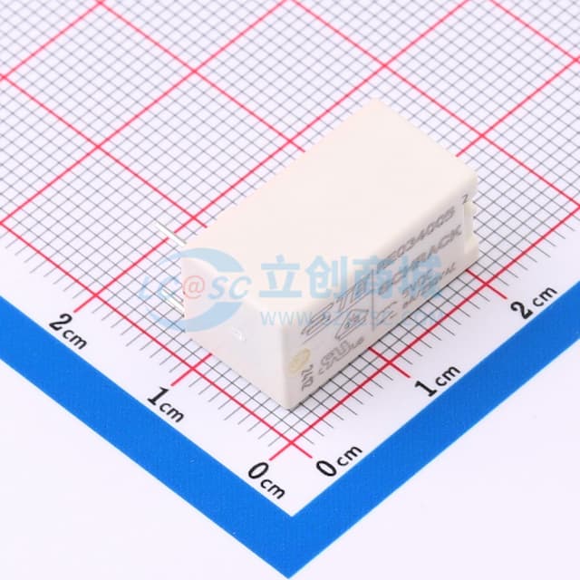 小型PCB继电器，1极6A，1组A（常开）触点，200mW灵敏线圈，4kV线圈-触点耐压实物图