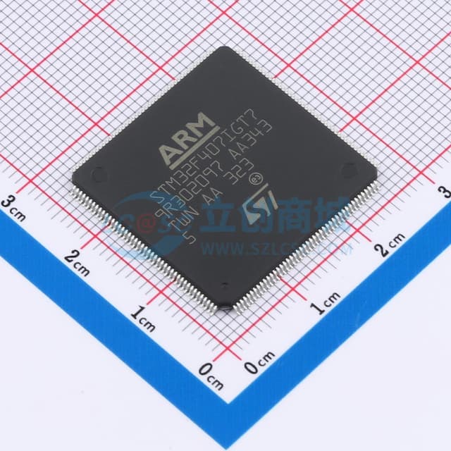 带DSP和FPU的高性能基础系列ARM Cortex-M4 MCU，具有1 MB Flash、168 MHz CPU、ART加速器、以太网和FSMC实物图