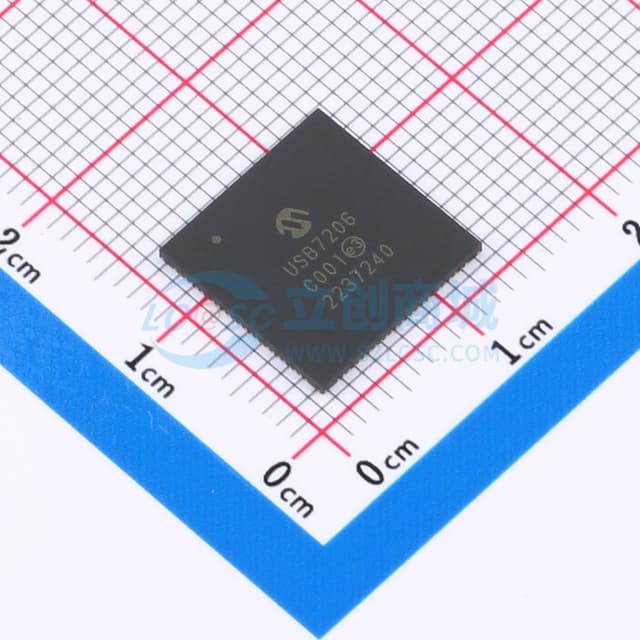 Microchip 6端口 USB 3.2 Gen 2 控制器集线器实物图
