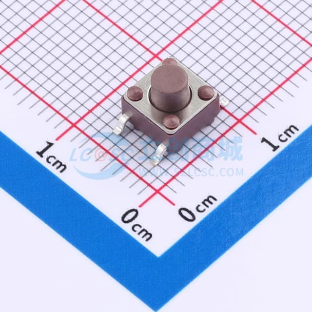 6*6*6贴片编带轻触开关280gf实物图