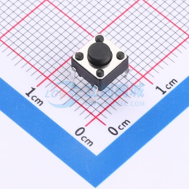 6*6*4.8直插轻触开关280gf实物图
