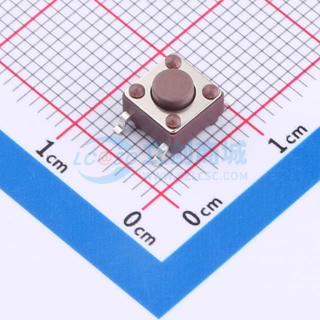 6*6*4.5贴片编带轻触开关280gf实物图
