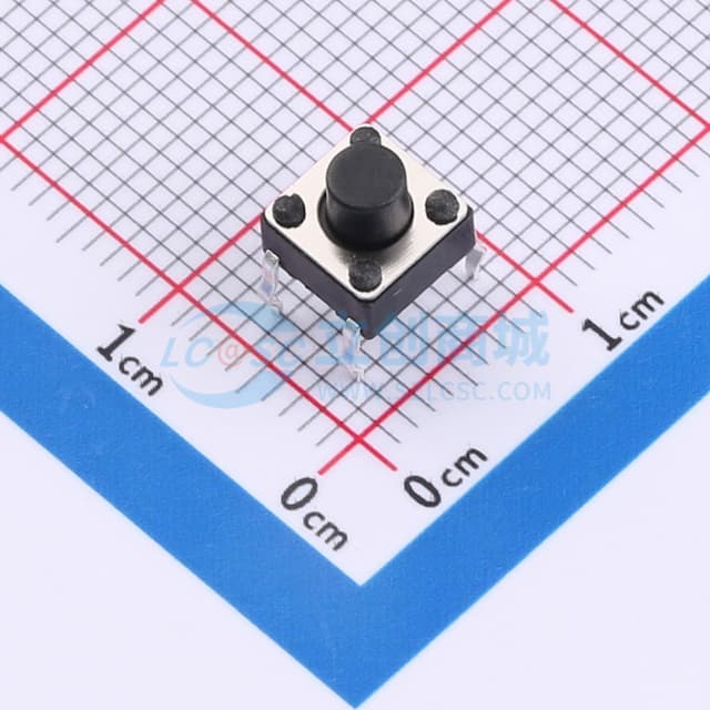 6*6*5.5直插轻触开关180gf实物图
