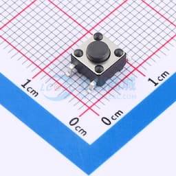 6*6*4.5贴片编带轻触开关180gf黑色缩略图