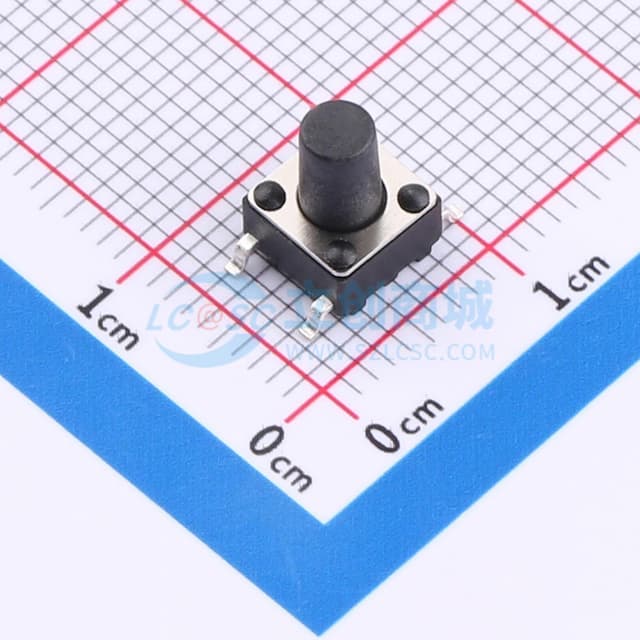 6*6*8.5贴片编带轻触开关280gf黑色实物图