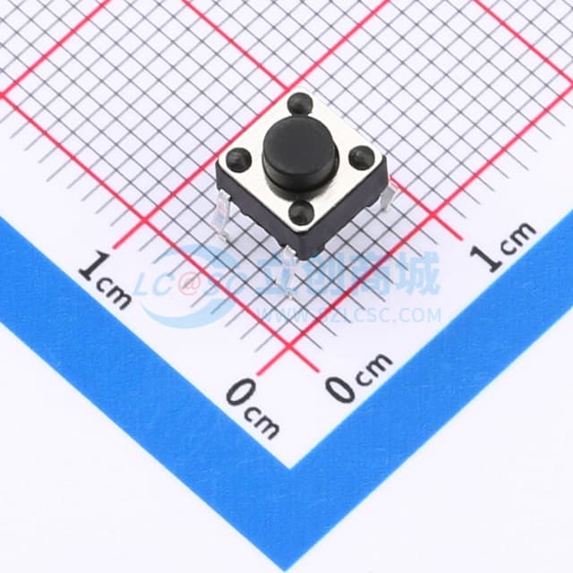 6*6*5直插轻触开关250gf实物图