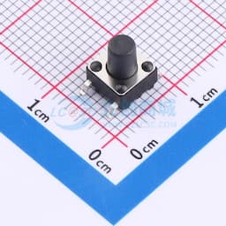 6*6*8贴片编带轻触开关180gf黑色缩略图