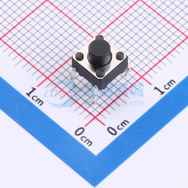 6*6*6直插轻触开关280gf实物图