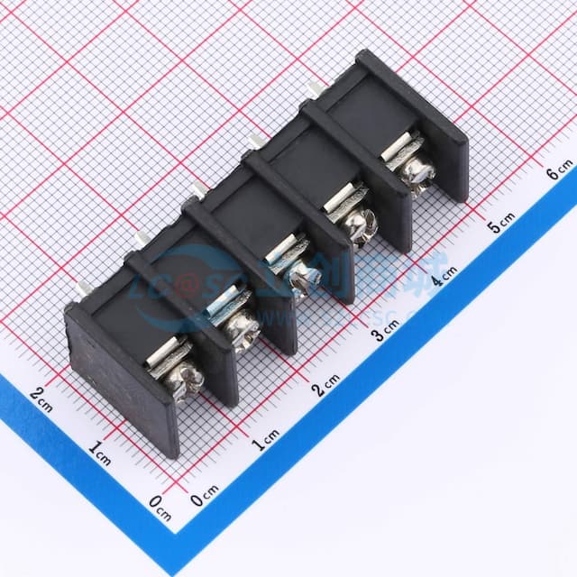 9.5mm 1x5P 每排P数:5 排数:1 直针 中脚实物图