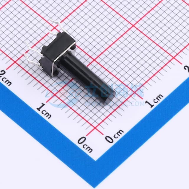 6*6*14.5直插轻触开关280gf实物图