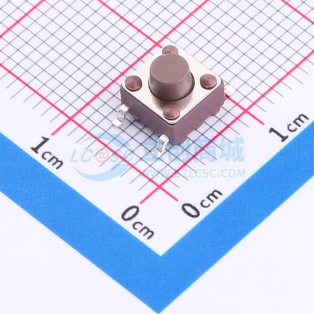 6*6*5.5贴片编带轻触开关280gf实物图