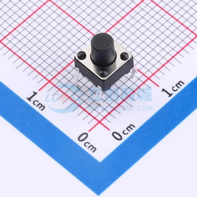 6*6*7直插轻触开关280gf实物图