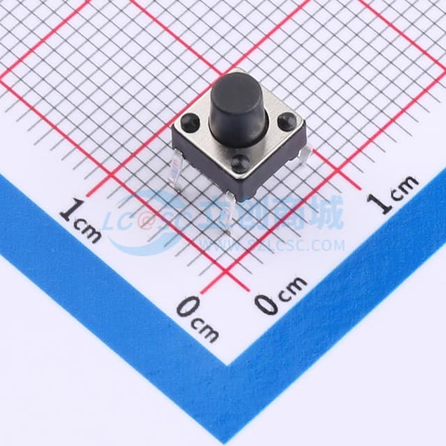6*6*7直插轻触开关250gf实物图