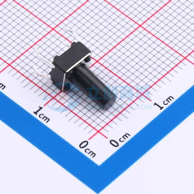 6*6*11直插轻触开关280gf实物图