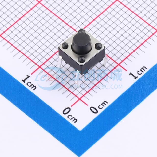 6*6*5.5直插轻触开关280gf实物图