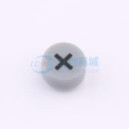 灰色键帽黑色移印"×"内孔3.8*3.8 配12*12开关缩略图