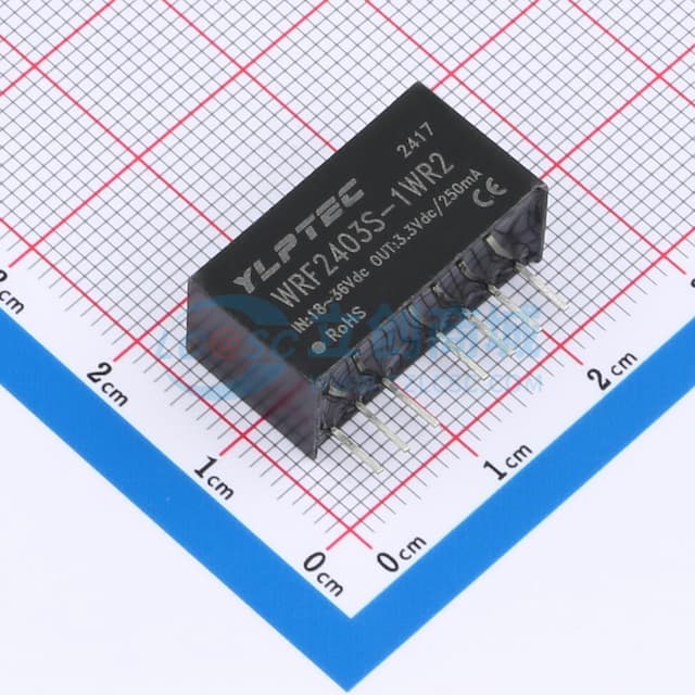 1W宽电压输入隔离稳压DC-DC模块电源实物图