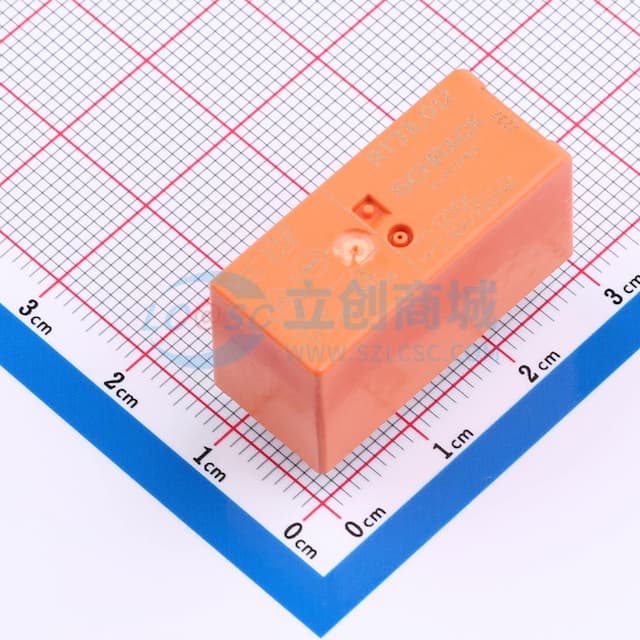 通用功率继电器，直流，单稳态，1 Form C SPDT-CO，16A触点额定电流，12VDC线圈电压实物图