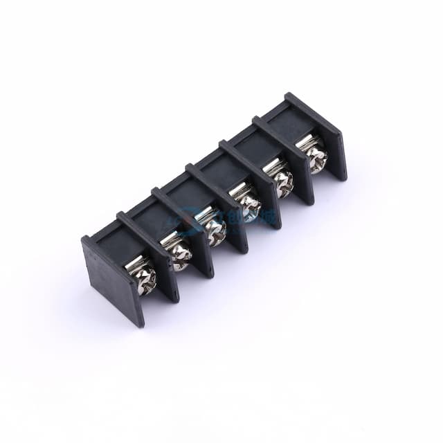 9.5mm 1x6P 每排P数:6 排数:1 直针 中脚实物图
