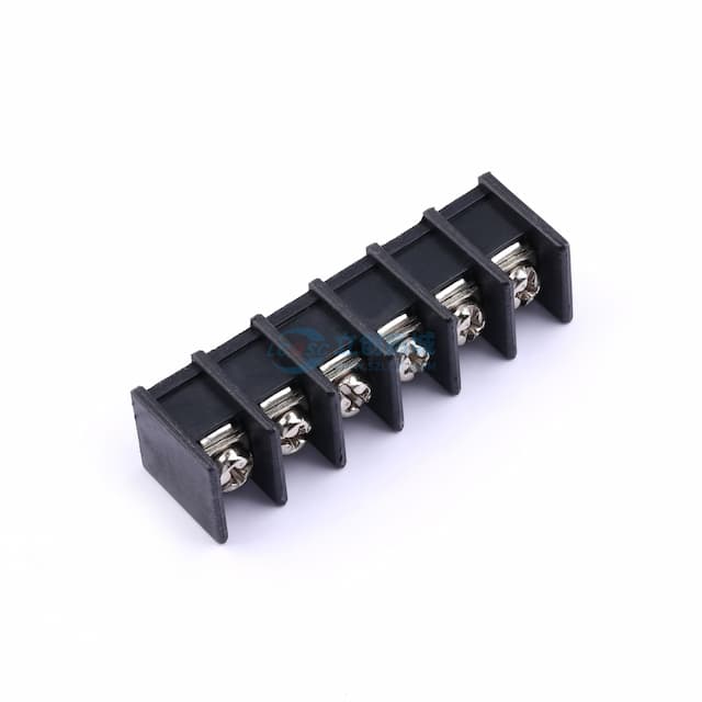 9.5mm 1x6P 每排P数:6 排数:1 直针 中脚实物图