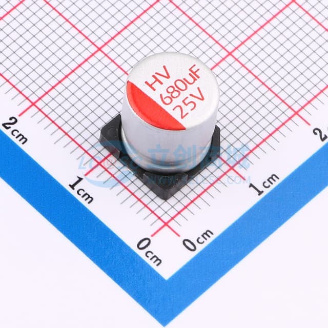 680uF ±20% 25V实物图