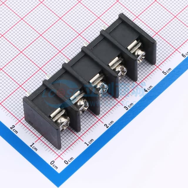 9.5mm 1x5P 每排P数:5 排数:1 直针 中脚实物图