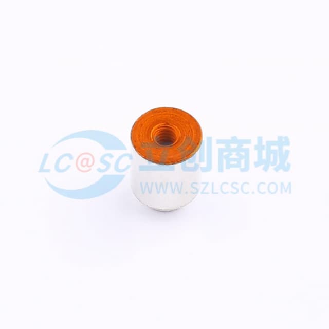 广东怡远电路板表贴圆螺母柱 PCB贴片连接器 M2x5.56xL6+1.53mm 铁镀锡 SMTSOM260STR实物图