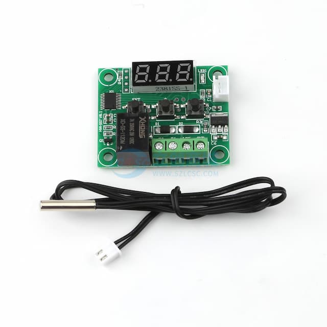 TDSEMIC1209数显温控器 精度温度控制器控温开关微型温控板实物图