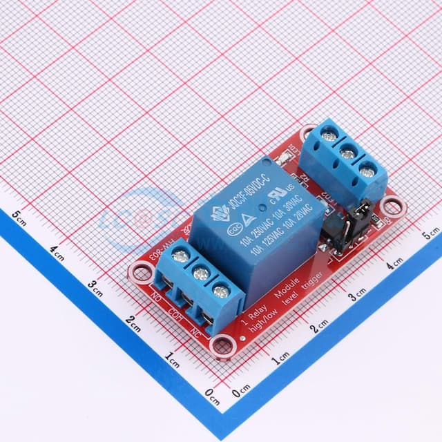 TDSEMIC-1路继电器模块带光耦隔离 支持高低电平触发 继电器扩展板 5V实物图