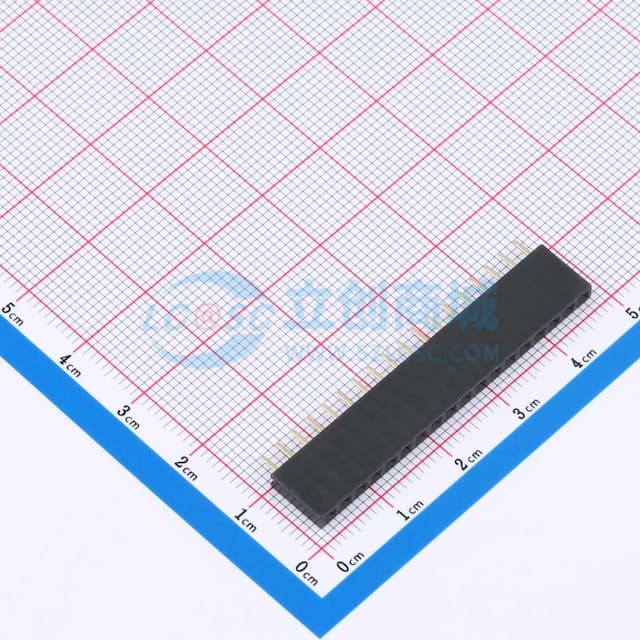 2.54FH H8.5 1x18Pin 180度 Y型 PC3.2 6T实物图