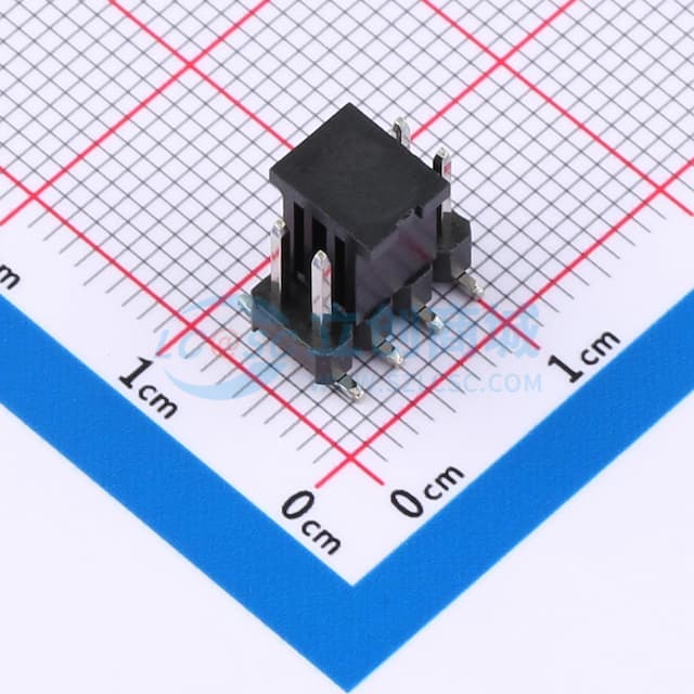 2x4P 间距:2.54mm 方针 弯插实物图