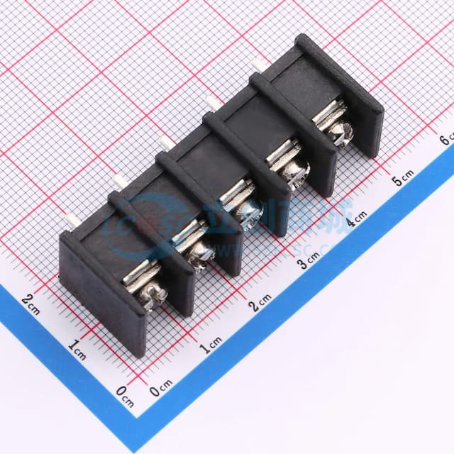 9.5mm 1x5P 每排P数:5 排数:1 直针 中脚实物图