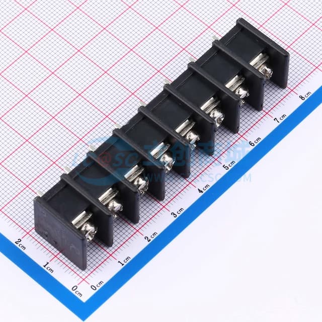 9.5mm 1x8P 每排P数:8 排数:1 直针 中脚实物图
