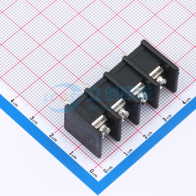 9.5mm 1x4P 每排P数:4 排数:1 直针 中脚实物图