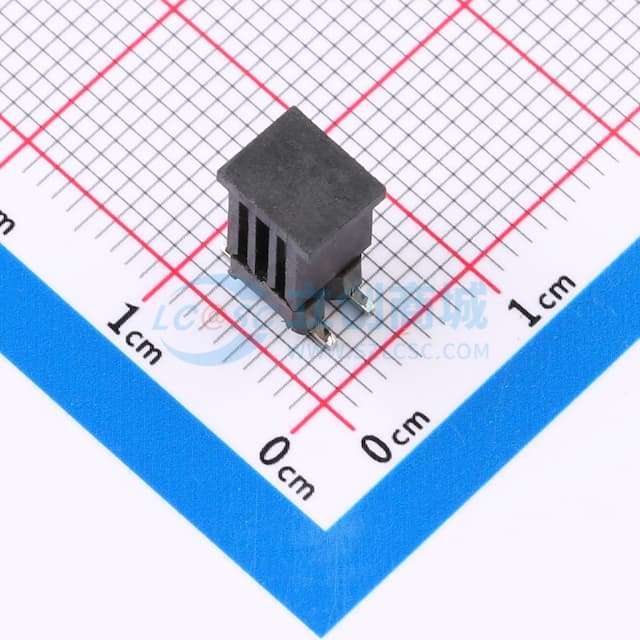 2x2P 间距:2.54mm 方针 弯插实物图