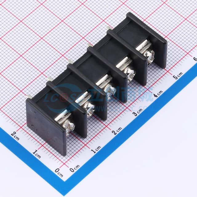 9.5mm 1x5P 每排P数:5 排数:1 直针 中脚实物图